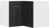 vidaXL Wand-Eckschrank PORTO Schwarz 57 x 57 x 40 cm Holzwerkstoff 885306 Bild 2