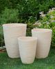 Blumentopf 2er Set sandbeige rund 51 x 51 x 71 cm CAMIA Bild 3
