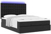 vidaXL Ottoman-Bett mit Matratze & LEDs Schwarz 140x190 cm Kunstleder 3313850 Bild 5