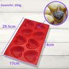 wisefood Backform Silikonform Herzen groß - rot 29,5 x 17 x 4 cm- 1 Form, (1-tlg) Bild 3