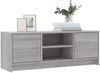 vidaXL TV-Schrank Grau Sonoma 102x30x37,5 cm Holzwerkstoff 823259 Bild 3