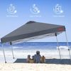 Pop up Pavillon Faltpavillon Festzelt 2,5x2,5m Dark Grey mit Seitenwand Bild 2