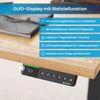 Desktopia Pro X - Elektrisch höhenverstellbarer Schreibtisch / Ergonomischer Tisch mit Memory-Funktion, Eiche Echtholz, Gestell Weiß, 160x80 cm Bild 3