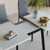 Esstisch Tisko Weiß/Schwarz 160 x 80 cm mit erweitbarer Tischplatte Vicco Bild 4