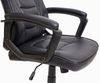 Bürostuhl HWC-F59, Schreibtischstuhl Drehstuhl Racing-Chair Gaming-Chair, Kunstleder ~ schwarz Bild 5