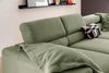 KAWOLA Sofa DELIA Ecksofa Cord olivgrün Recamiere rechts 74 x 219 x 276 cm Bild 2