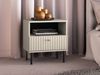 Selsey 'Caletto' Nachttisch mit Schublade, beige, ca. 53 x 50 x 34 cm Bild 2