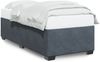 vidaXL Bettgestell ohne Matratze Dunkelgrau 80x200 cm Samt 3284596 Bild 2