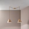 FABAS LUCE No. 3630-46-215 Pendelleuchte Esino 25cm 2-flammig Holz Eiche Bild 2