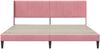 vidaXL Bettrahmen mit Kopfteil Rosa 200 x 200 cm Samt 42027530 Bild 4
