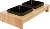 TRIXIE Napf Trixie Napf-Set Keramik/Holz Größe: 2 x 0,2 l Bild 2