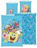 SpongeBob Wende Bettwäsche Set 2 tlg. 135x200 cm 80x80cm Baumwolle Bild 3