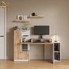 Livinity® Bücherregal Lorena, Weiß/Goldkraft Eiche, 60 x 10 cm 2er Set, 2-tlg. Bild 2