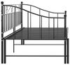 vidaXL Auszieh-Bettgestell, Metall Schwarz, 90x200 cm Bild 4