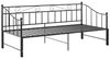 vidaXL Auszieh-Bettgestell, Metall Schwarz, 90x200 cm Bild 2