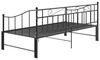 vidaXL Auszieh-Bettgestell, Metall Schwarz, 90x200 cm Bild 5