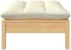 vidaXL Outdoor-Fußhocker mit Kissen Massivholz Kiefer 806640 Bild 2