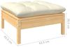 vidaXL Outdoor-Fußhocker mit Kissen Massivholz Kiefer 806640 Bild 5