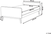 Bett mit Lattenrost BONNAC 90 x 200 cm Holz Weiß Bild 2