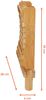 Spetebo Hocker Bambus Klapp Sitzhocker eckig naturr - 28x28 cm (Anzahl, 1 St, Stück), klappbar Bild 3