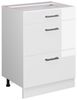 Unterschrank R-Line Weiß Hochglanz 60 cm mit Schubladen, ohne Arbeitsplatte Vicco Bild 5