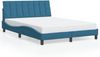 vidaXL Bettgestell mit LED ohne Matratze "Hanko" Blau 140x200 cm Samt 3213785 Bild 5