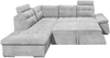 Ecksofa Medan von Ed Exciting Design Hellgrau – Modernes Sofa mit Schlaffunktion & Glow Mikrofaser Bild 4