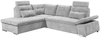Ecksofa Medan von Ed Exciting Design Hellgrau – Modernes Sofa mit Schlaffunktion & Glow Mikrofaser Bild 2
