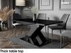 MEBLINI Esstisch Ausziehbar - 140-180x80x75cm - BRONX - Schwarz Hochglanz - Esszimmertisch Modern - Küchentisch - Säulentisch - Ausziehtisch - Dining Table Bild 2