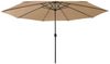 Sonnenschirm, Terrassenschirm mit LED-Beleuchtung 400 cm Taupe Bild 2