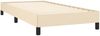 vidaXL Boxspringbett, 100x200 cm, Creme, Stoff, Schwarz Bild 4