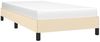 vidaXL Boxspringbett, 100x200 cm, Creme, Stoff, Schwarz Bild 3