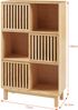 Bücherregal Ypäjä 126x76x33 cm Bambus [en. casa] Bild 3