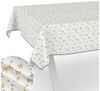 ANRO Tischdecke pflegeleicht Weihnachten Tischtuch Christmas Strene Tischwäsche (Einzelstück 1-tlg), Schutz-Beschichtung wasserabweisend Gold-Silber 90x130cm Bild 5