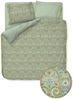 PIP Studio Perkal Bettwäsche 135x200 Kikoy Green Blüten Ornamente grün Wende Bild 3