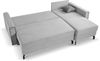 Ecksofa (B/H/T: 230x89x148 cm) in Hellgrau Bild 4