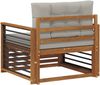 vidaXL Outdoor-Sofa Massives Akazienholz und Polyester 3436406 Bild 5