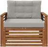 vidaXL Outdoor-Sofa Massives Akazienholz und Polyester 3436406 Bild 3