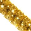 vidaXL Weihnachtsgirlande mit LED 5 m Golden 329201 Bild 5