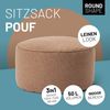 Lumaland 'Comfort Line' Sitzsack-Hocker, Indoor, Polyester braun, 45 x 45 x 25 cm, 50 l Bild 2