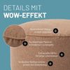 Lumaland 'Comfort Line' Sitzsack-Hocker, Indoor, Polyester braun, 45 x 45 x 25 cm, 50 l Bild 5