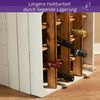 CHICCIE Weinregal Weinregal Wino Set aus Holz - Greta Geflammt Komboset Wandregal Flasch, 3-tlg. Bild 3