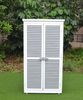 LECO Gartenschrank MOMO, Tannenholz grau-weiß lasiert, 87x47x160 cm Bild 5