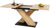 i@home Esstisch ausziehbarer Esszimmertisch, Küchentisch (Packung, 1 Tisch), Kücheninsel, (119-158,5×80cm), X-Säul Bild 5