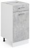 Küchenunterschrank R-Line Beton 40 cm ohne Arbeitsplatte Vicco Bild 5