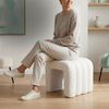 Relaxdays Teddyfell Hocker Bild 3