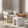 Relaxdays Teddyfell Hocker Bild 5