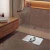 OnlyWow Badematte Pinguin - Toilettenpapier - Weiß, Höhe 10 mm, Polyester, Rechteckig, Badezimmerteppich, Badteppich, Rutschfest, Badvorleger, Waschbar Bild 4