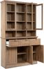 Finori Timber 54A Buffet, Dekor Artisan Oak | Buffet für Wohnzimmer | Maß: B x H x T ca. 120 x 200 x 40 cm | Buffet mit 3 Rahmentüren mit Glaseinsatz und je 2 Einlegeböden, 3 offene Fächer, 3 Rahmenschubkästen mit Metallschubführung, 3 Rahmentüren mit ... Bild 4