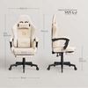 Woltu Gaming-Stuhl (1 St), Ergonomisch, mit leise Rollen, mit Verstellbarer Rückenlehne Bild 3